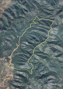 Ortofoto de la ruta